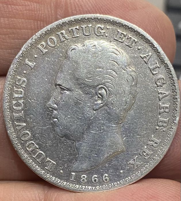 Coin D. Luís I - 500 Reis 1866