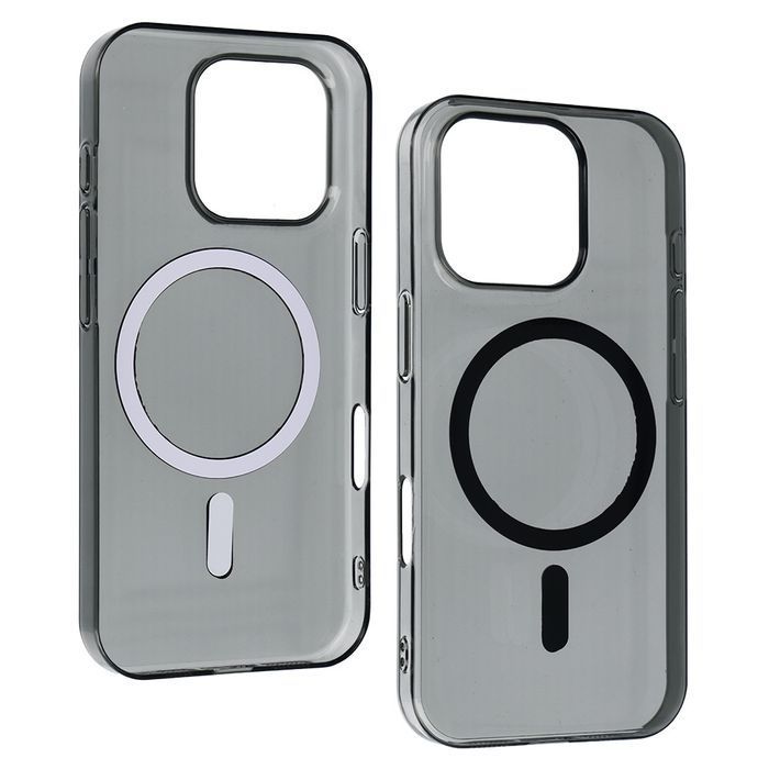 Transparent Slim Magsafe Case do Iphone 15 black