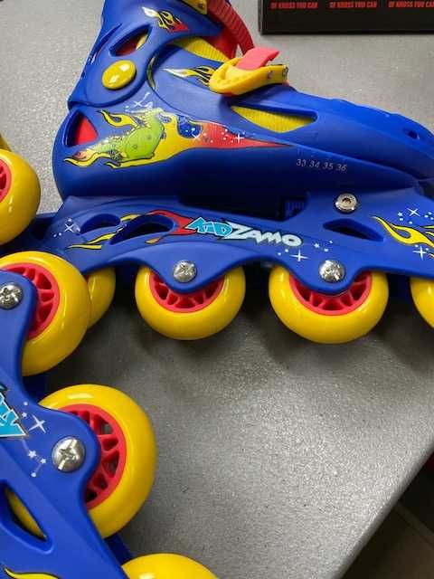 Nowe Rolki regulowane KID ZAMO 33-36 rozm
