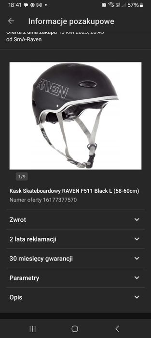 Kask skateboard dla dziecka