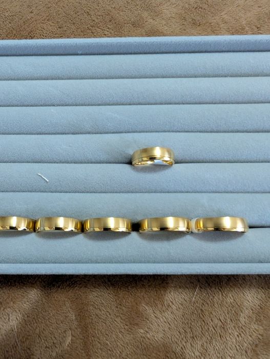 Alianças 6mm ouro laminado