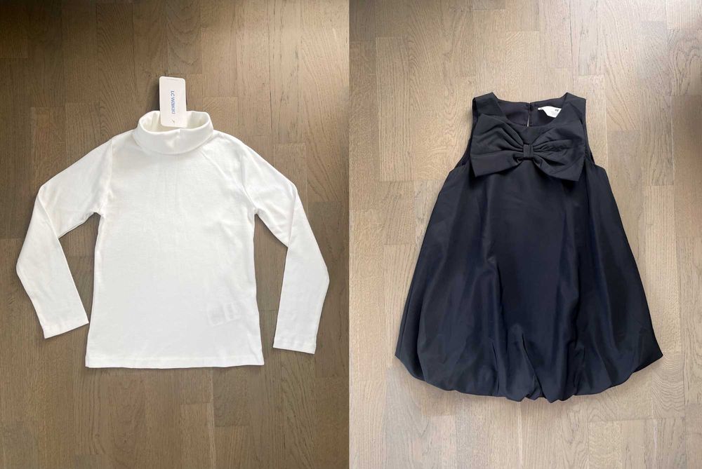 Пакет лот нових фірмових речей на дівчинку Zara HM для школи 122 розмір