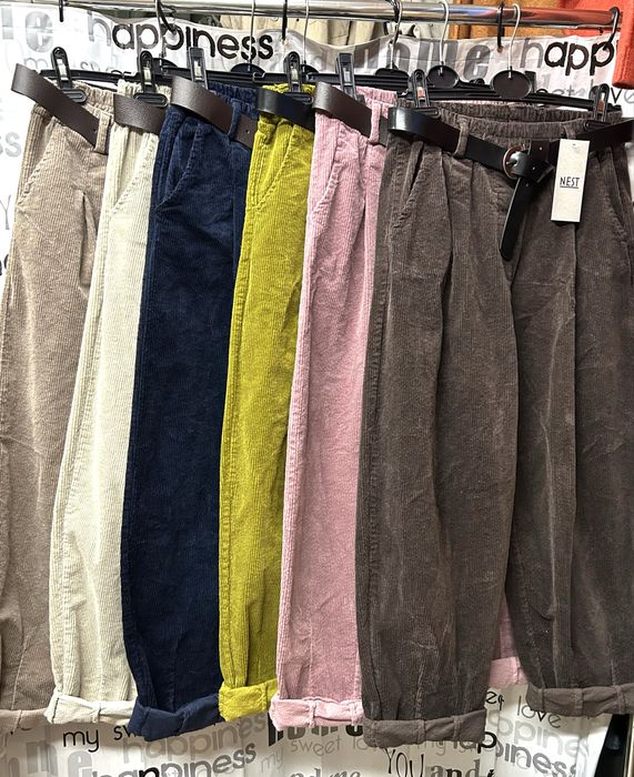 Брюки тёплые, вельветовые, , Италия, 42- 52