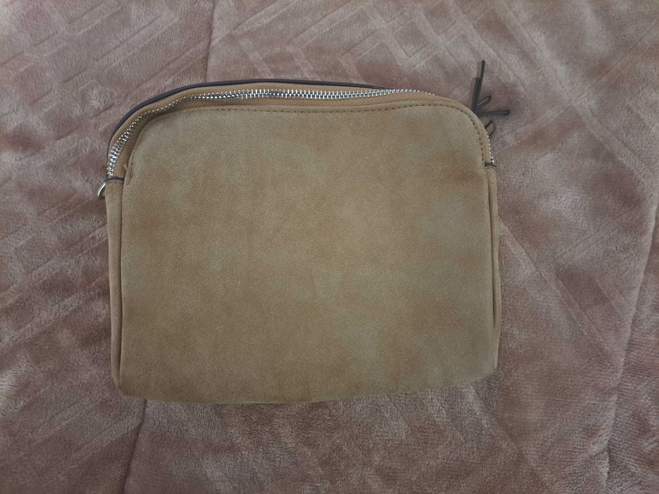 Necessaire bege 3 bolsos