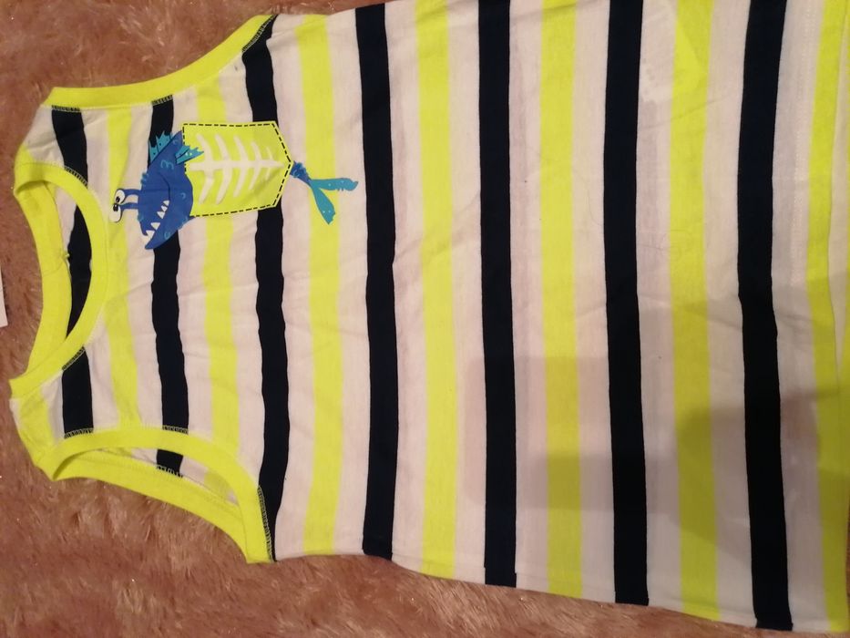 Koszulki bez ramiączek r. 140 1 nowa z metką, 2 szt zestaw