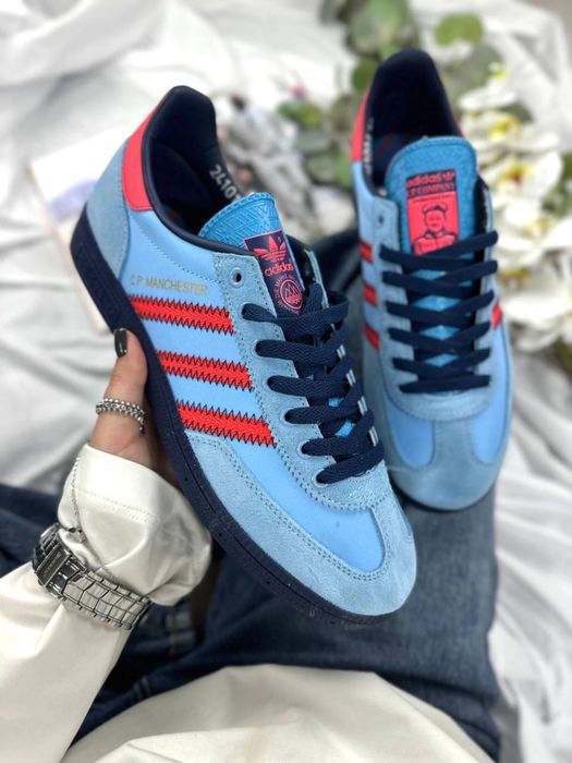 Кросівки Adidas Manchester Spezial C.P. Company Light Blue • Адідас Сп Компани Спеціал