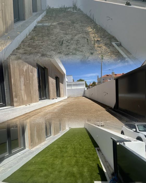 Instalação de relva artificial e limpeza de terrenos