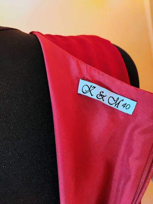 Sukienka weselna - Czerwona długa