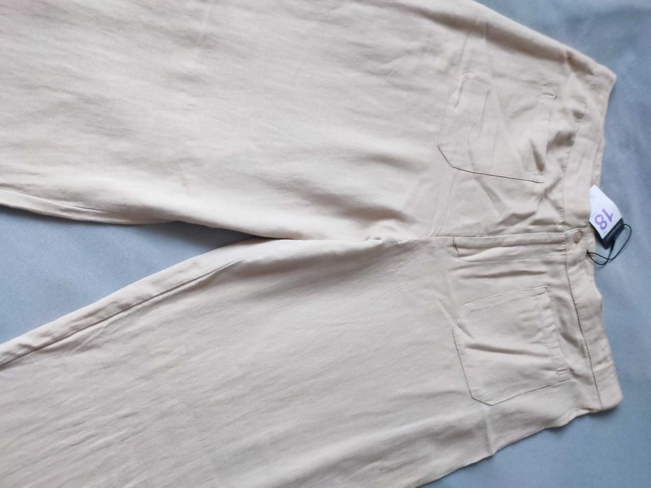Primark spodnie 18/46, len viscoza