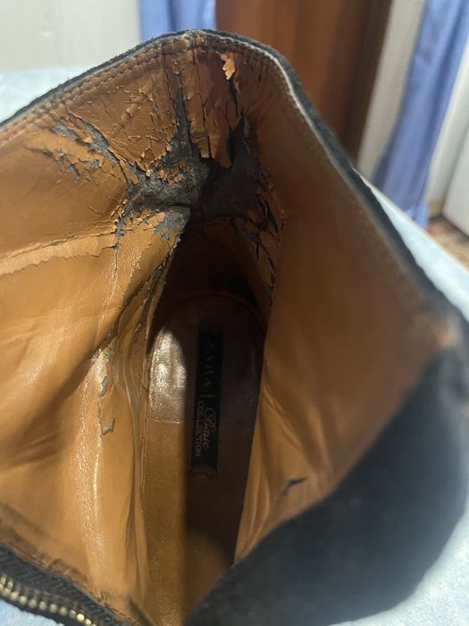 Замшевые  ботинки Zara