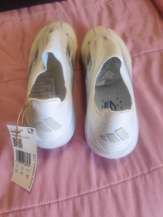 adidas F50 Elite Laceless FG Polar Victory - Footwear White/Silver