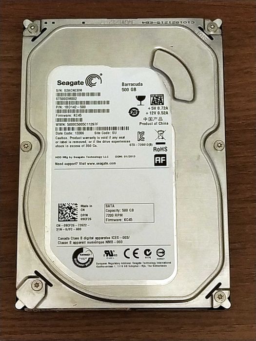 HDD 3.5" Seagate 500GB