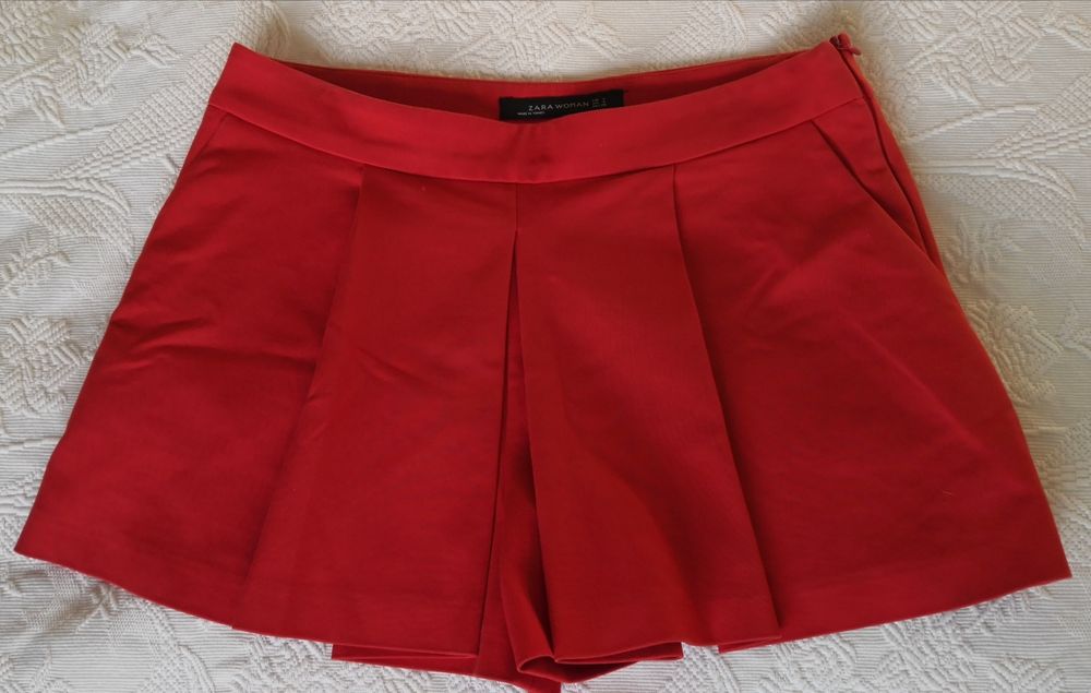 Saia-calção - coral - Zara