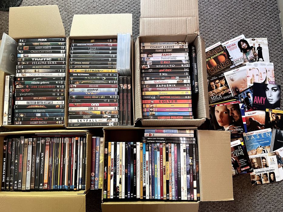 Filmy DVD na sztuki