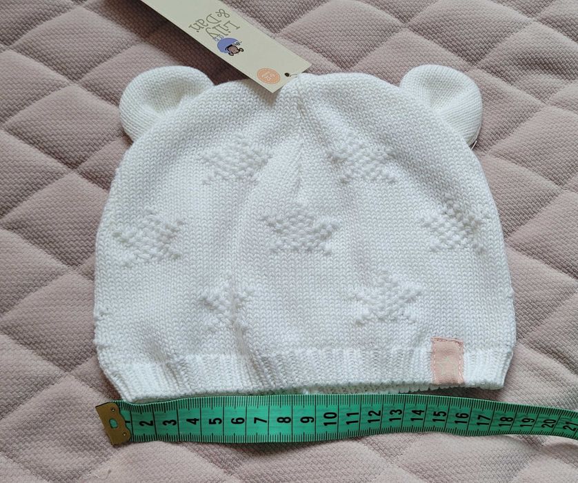 Czapka zimowa i rekawiczki r. 6-12m.