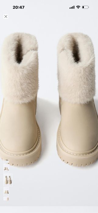 Черевики на хутрі,фірми Zara розмір 35