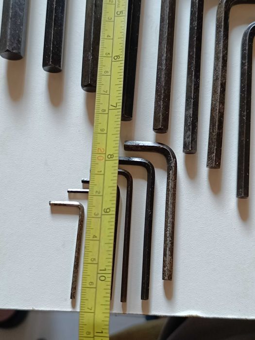 Conjunto de 17 Chaves sextavadas ou Allen