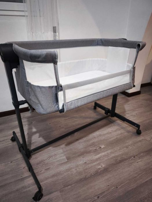 Berço/Cama de encostar 2em1 NESTEE UP 2 Kinderkraft com Caixa