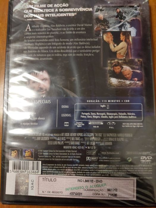Dvd - No Limite NOVO SELADO