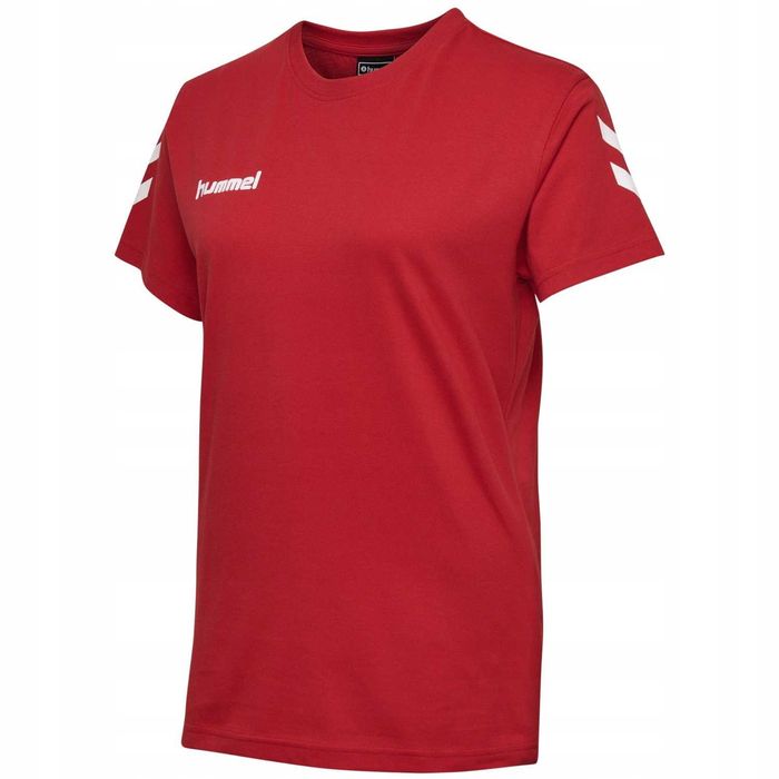 Hummel damska koszulka sportowa bawełna rozmiar XXL czerwona