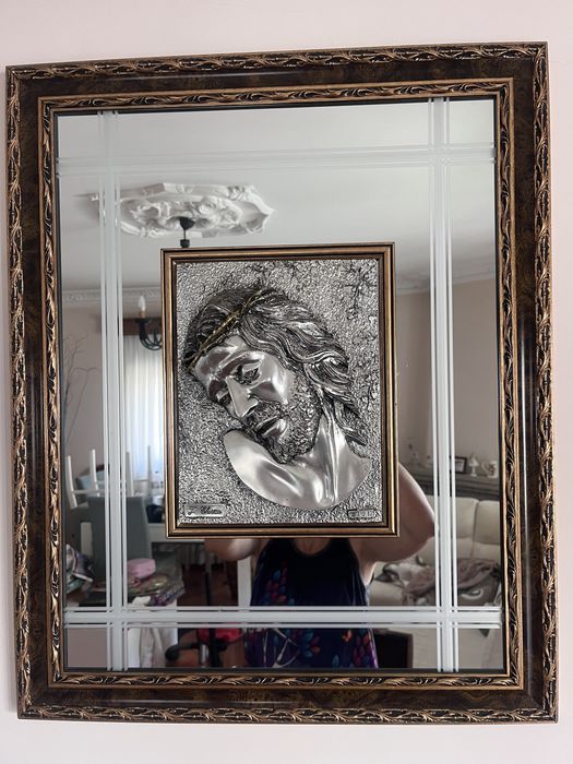 Quadro com cara de cristo