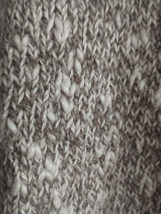 Jesienny długi sweter damski M 38 L 40 jak nowy kardigan narzutka