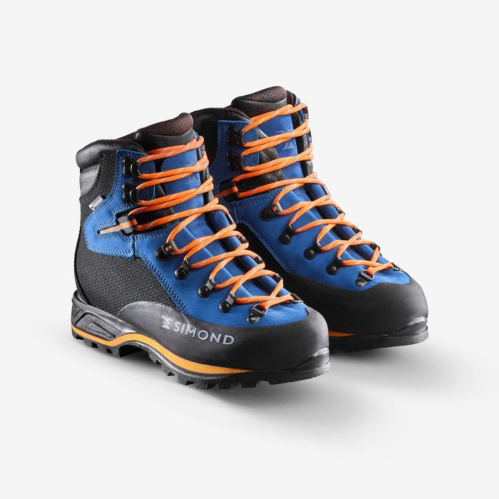 BOTAS DE ALPINISMO Couro e borracha Vibram® HOMEM AZUL