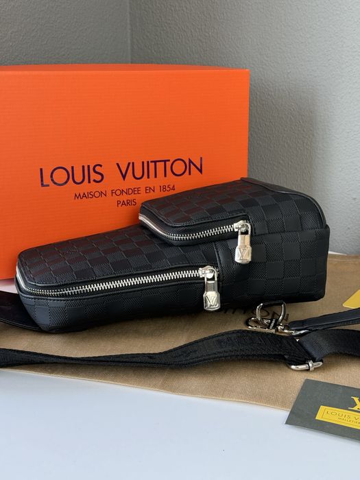 РОЗПРОДАЖ чоловіча сумка Louis Vuitton мужская сумка барсетка через плечо слинг мессенджер