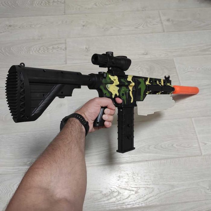 Дитячий автомат M416 - м'які кулі на акумуляторі з оптичним прицілом