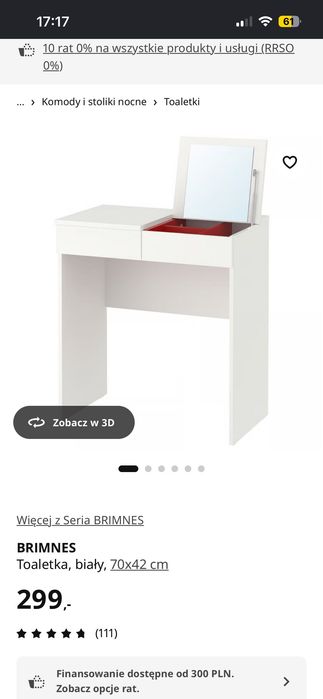 Toaletka brimnes Ikea