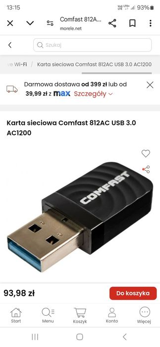 Karty do wifi do  stacjonarnego komputera