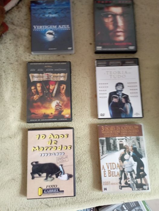 Filmes novos selados e filmes usados