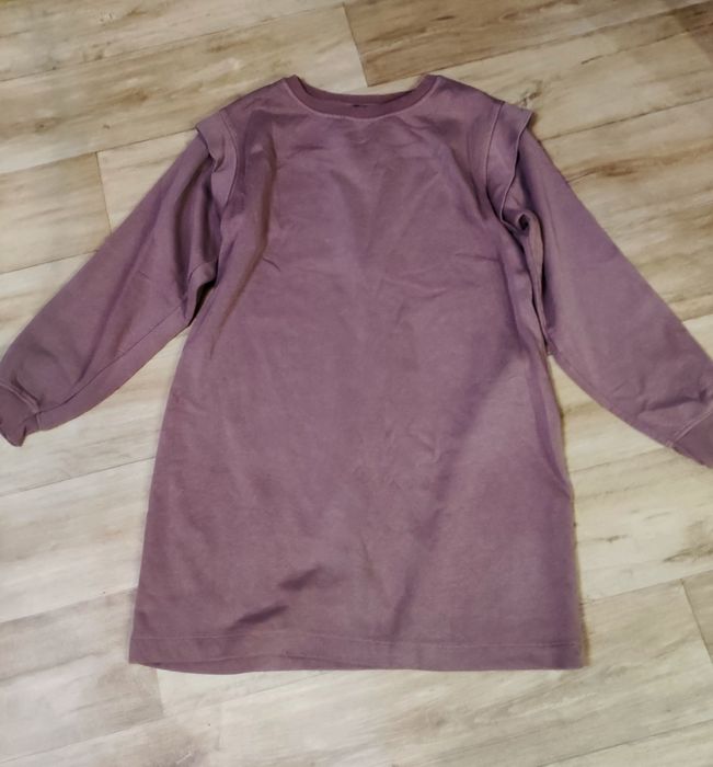 Платье тёплое на флисе, худи-платье Дисней с капюшоном,Лео туника