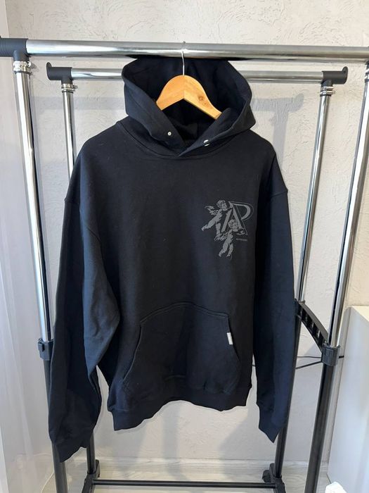 Худі Represent чорне з мінімалістичним принтом