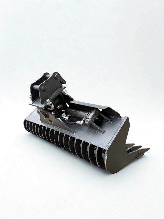 Łyżka skarpowa hydrauliczna ażurowa, grabie hydrauliczna 100cm 1,5-2,5t
