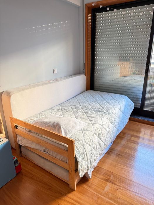 Cama criança para colchão 90 cm com gaveta