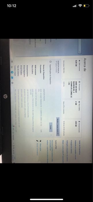 Computador HP branco