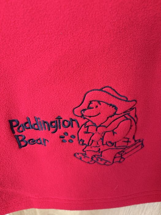 Czerwony płaszczyk polarowy Paddington Miś