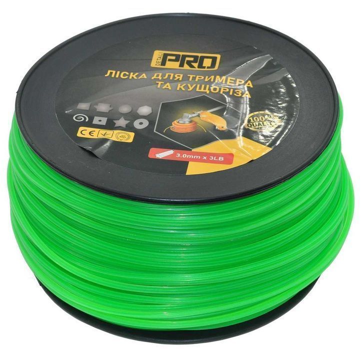 Леска косильная звезда d3 мм 3 LB (222 м) мотокосы, триммера, les098