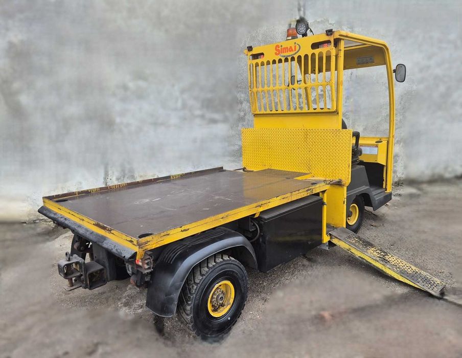 Wózek platformowy akumulatorowy SIMAI udźwig 2000kg, uciąg 10t, 2017r