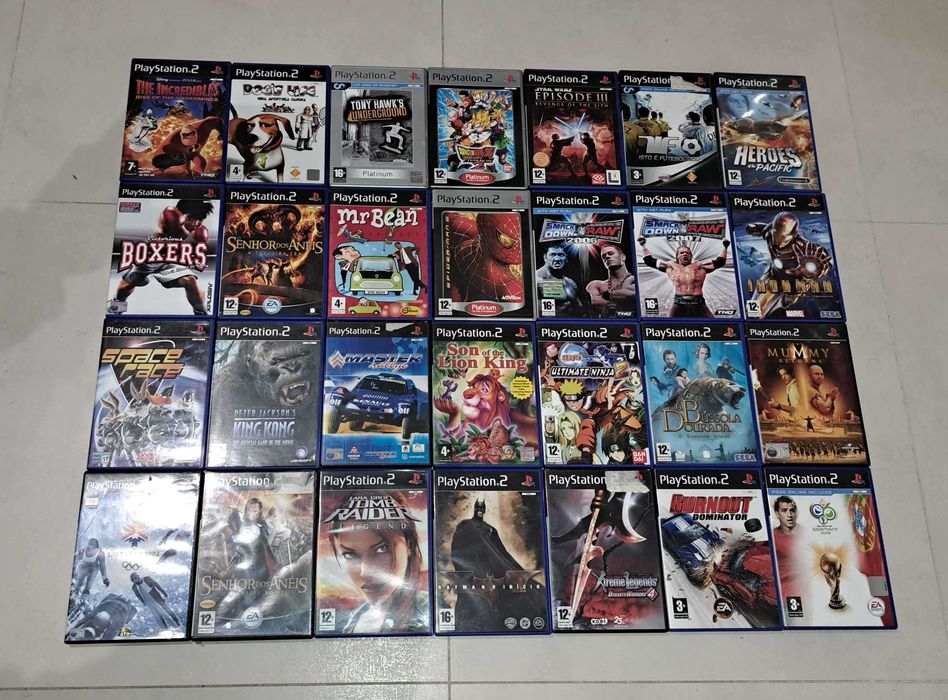 Jogos PS2 Originais – Bom Estado