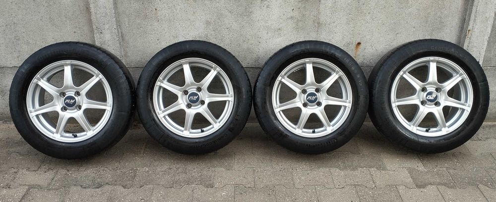 Super piękne felgi aluminiowe 15 cali 4x100 + opony CONTINENTAL gratis