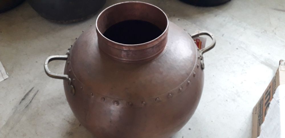 Caldeira de alambique e serpentina