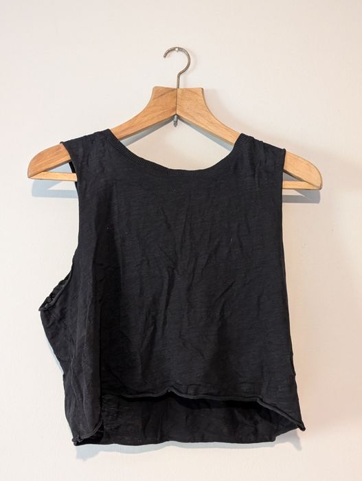 Damski czarny Top rozmiar: XL Basic Sinsay