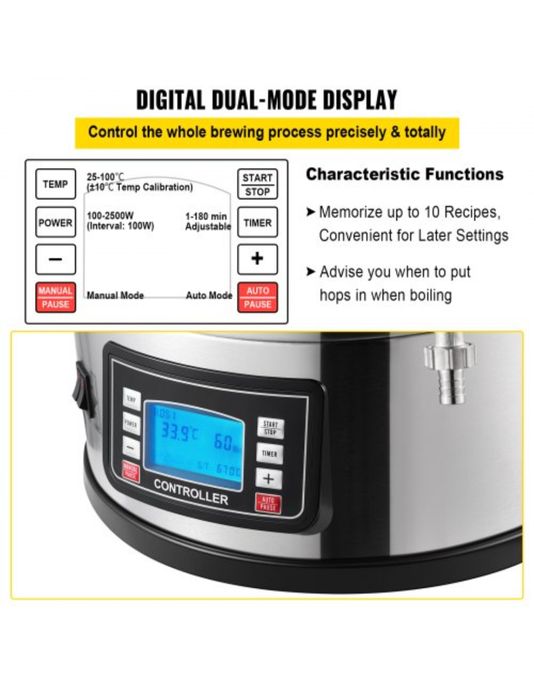 Міні пивоварня на 30 л – автоматична домашня пивоварня, обладнання