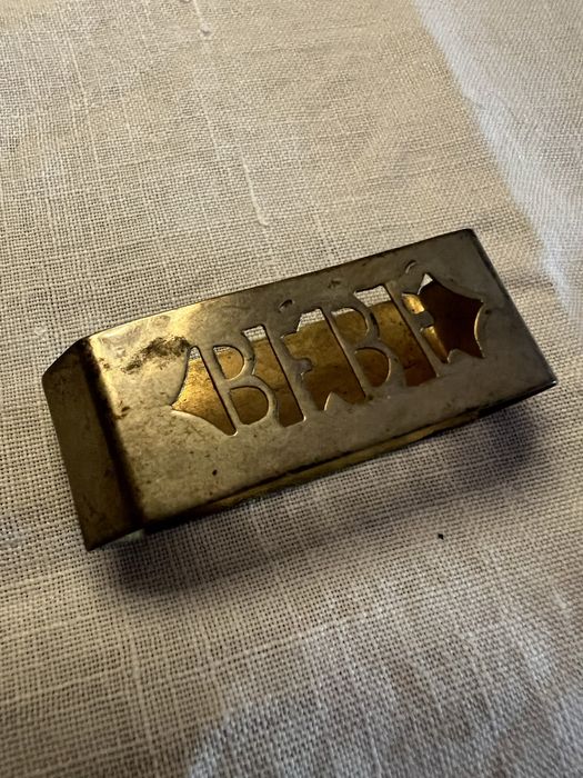 Marcador de guardanapo em prata