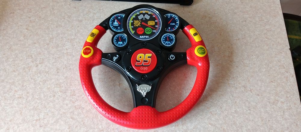 Кермо руль іграшковий Disney Cars, Блискавка McQueen