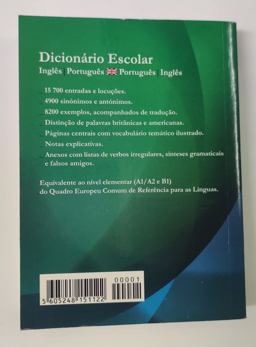 Dicionário escolar de inglês português para 2° ciclo