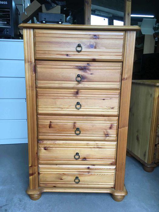 Komoda sosnowa stylowa komplet 2 szt.