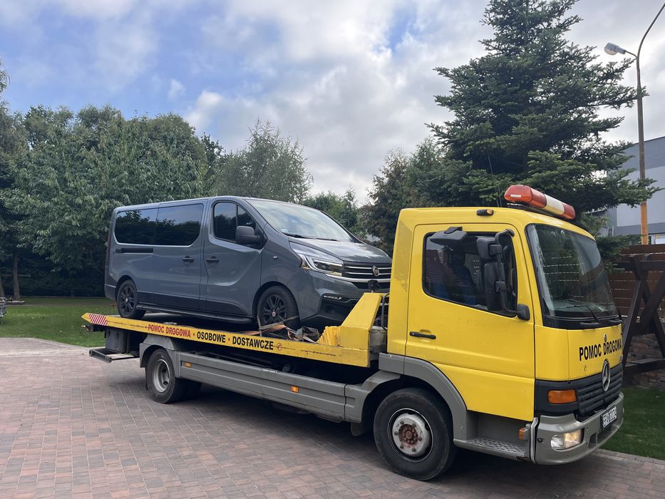 Pomoc drogowa Pabianice laweta s8 s14 holowanie do 14 ton Pomocnik